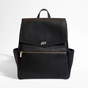 Freshly Picked Black Diaper Bag in Black Gold.